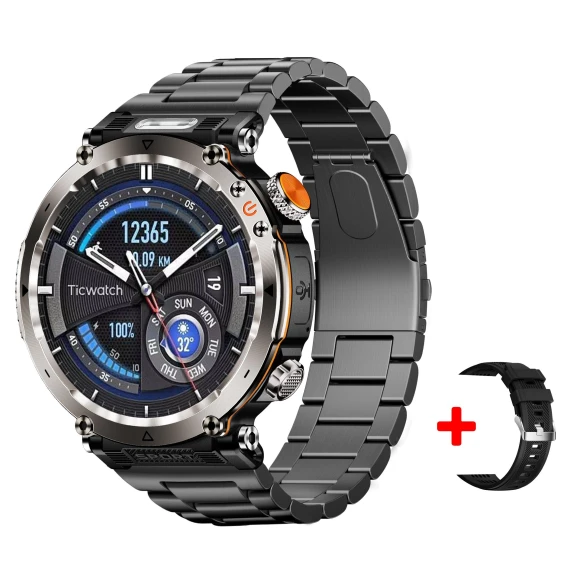 Smart Watch with Over 100 Sports Modes, Call Function, Fitness Tracker, Pedometer, Customizable Dials, Weather Display — Smartwatches, QTLLBT