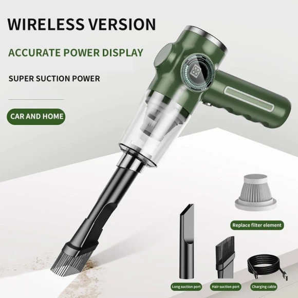 5-in-1 Wireless Car Vacuum Cleaner — Vacuums, HOME-Auto-001