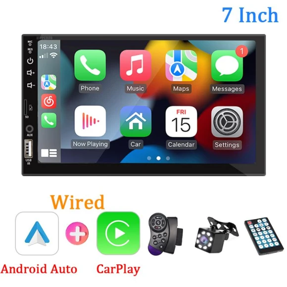 Car MP5 Player with Bluetooth and 7-inch Touchscreen — Stereo Receivers, SageTechnology