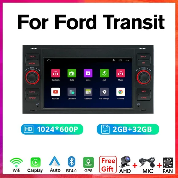 Car Radio with Carplay Android Auto — Stereo Receivers, NAVIGUIDE Car Life