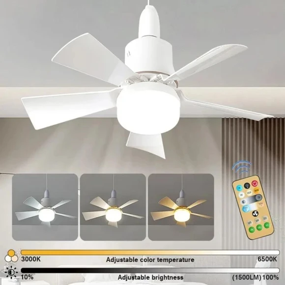 Ceiling Fan with LED Light and Remote Control — Ceiling Fans, happy8
