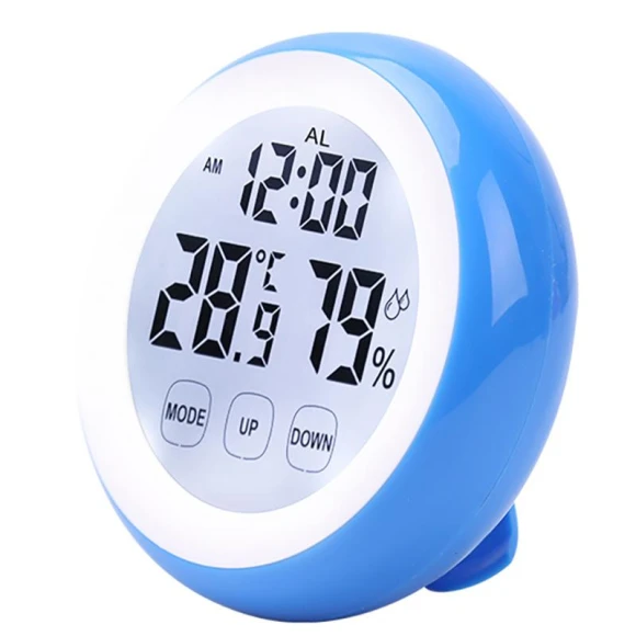 Creative Round Alarm Clock with Touch Screen — Clocks, Factory Discount Outlet