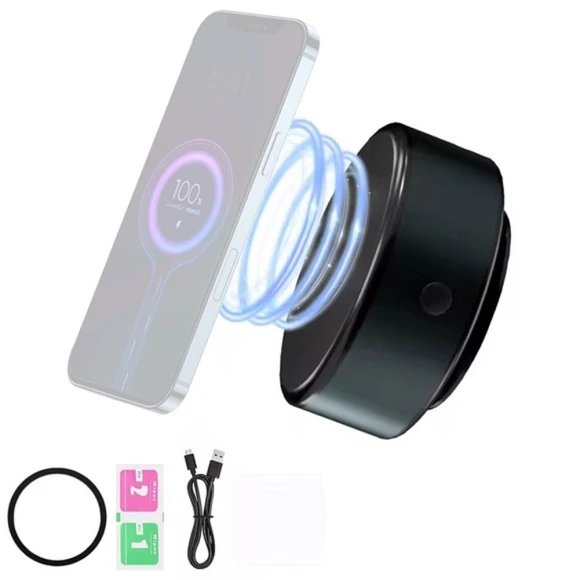 Magnetic Wireless Charger Phone Holder — Dashboard Installation Kits, Auto Launcher