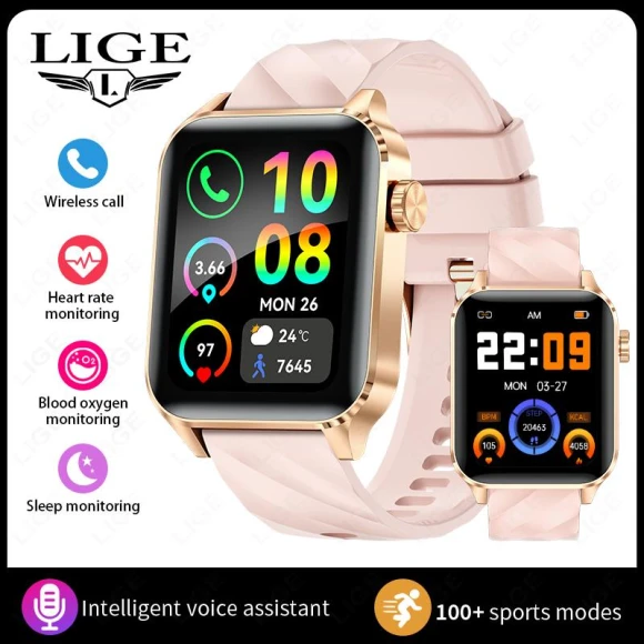 SmartWatch with Heart Rate and Sleep Monitor — Smartwatches, LIGE