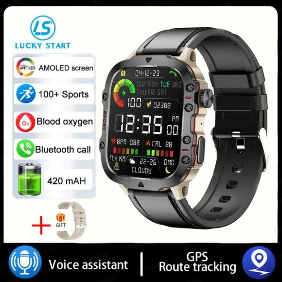 Ultra AMOLED Smart Watch — Smartwatches, Lucky Start