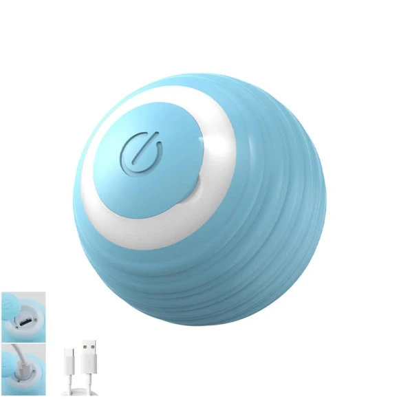 USB Rechargeable Interactive Self-Rotating Ball Toy — Cat Playthings, Diana Pet Stuff