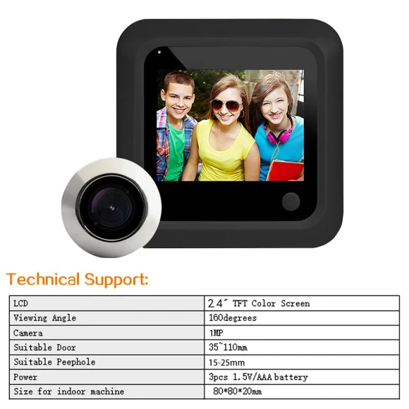 2.4-inch Video Doorbell — Security Cameras, Build My Home