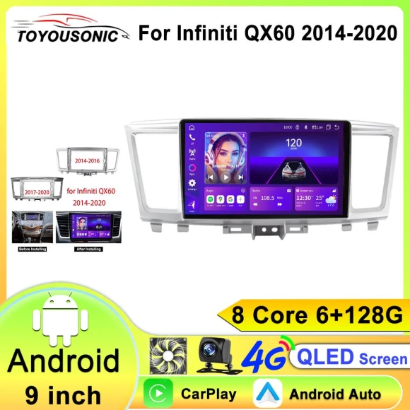 9-inch Touch Screen Car Stereo — In-Dash, ToyousoniC