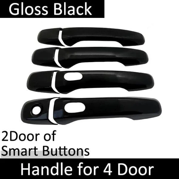 Classic Glossy Black Smart Door Handle Cover — Car Door Entry Guard