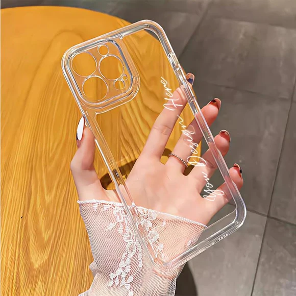 Personalized Luxury Clear Case — Protective Covers, Customized Tide Shell