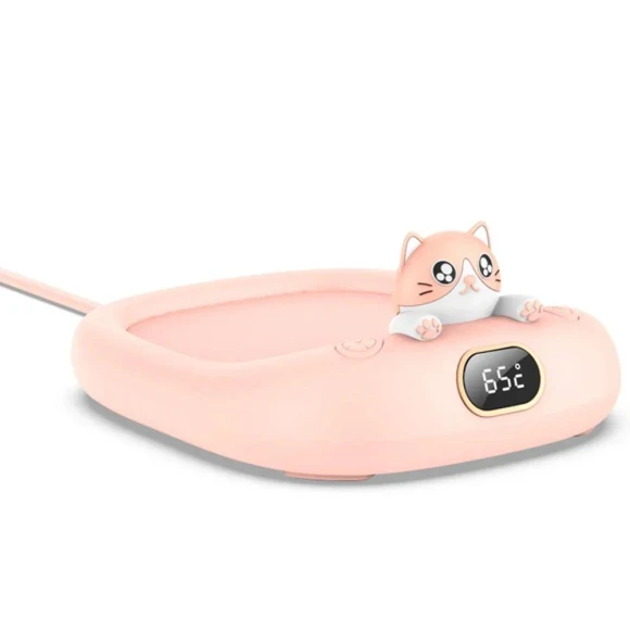 Smart Cat-Shaped Thermoplastic Plate — Beverage Warmers, Vinde Home