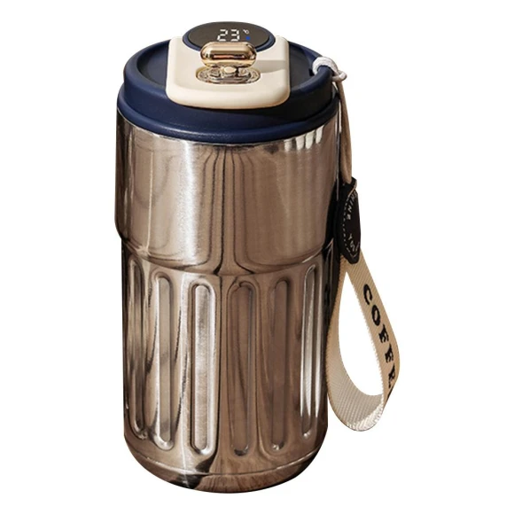 Smart Thermos Bottle with LED Temperature Display — Beverage Warmers, Drive Home Supplies