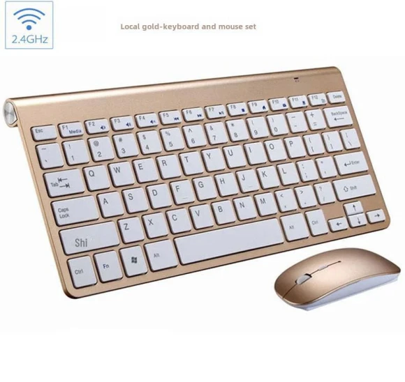Ultra-thin Wireless Keyboard and Mouse Set 2.4G for Smart TV — Keyboards, Computer boost