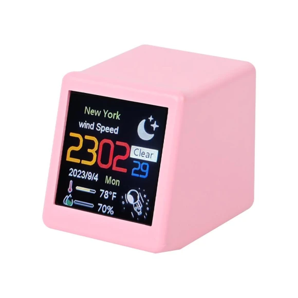WIFI Weather Station Smart Desktop Electronic Clock — Desk & Shelf, Freedom BABY