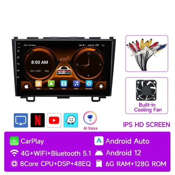AI Voice Wireless CarPlay Android Auto Radio — Navigation & GPS Accessories, AutoSphere