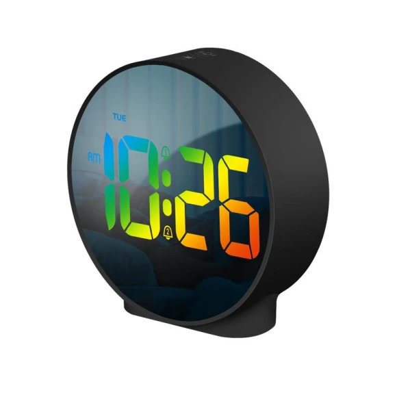 Colorful Mini Digital Alarm Clock with Weekday Display — Alarms & Clocks, TOP-MALL-001