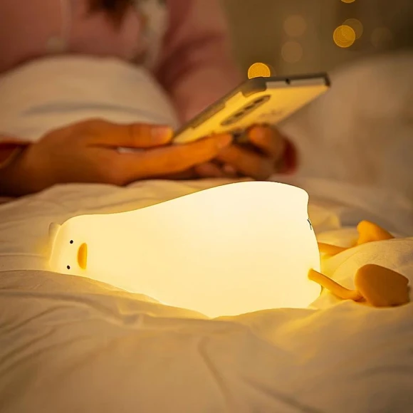 Cute Silicone Duck Night Light — Night Lights, TOP-MALL-001