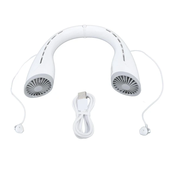 Neck Bluetooth Fan with Headphones — Portable Cooling Solutions, Vestidos