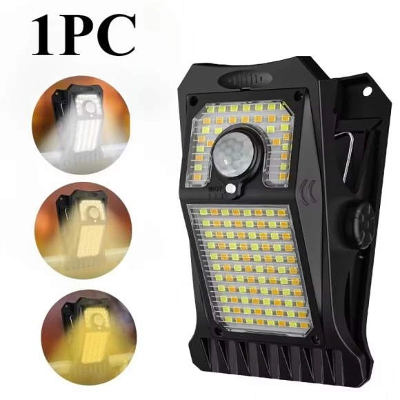 Solar Security Smart Motion Lights — Outdoor Security & Flood Lighting, LIUXING Fire Solar Lamp