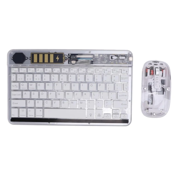 Ultra-Thin RGB Backlit Wireless Keyboard and Mouse Combo — Keyboards, OutsideWorld