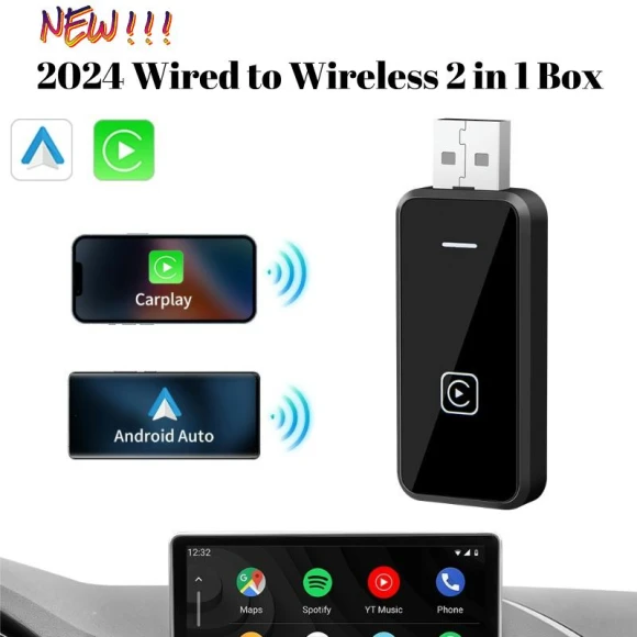 Wireless CarPlay Android Auto Adapter — Car Accessories & Gadgets, Timeless Home