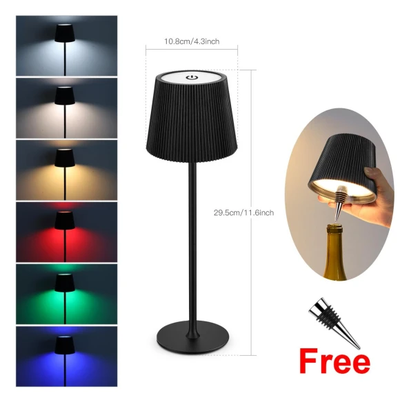 2-in-1 Wireless Wine Bottle Lamp — Study & Desk Lighting, MALITAI