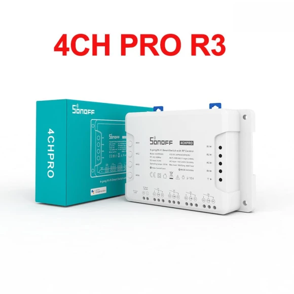 4-Channel Smart Switch — Smart Home Hubs & Controllers, Sonoff