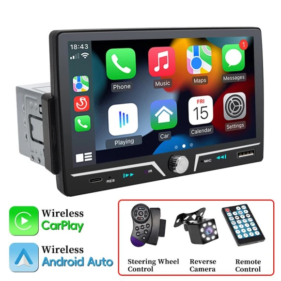 Car Radio with Wireless/Wired Carplay Android Auto — Car Installation Essentials, JOHO - CarGear