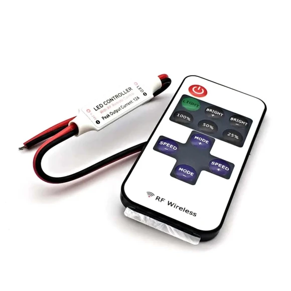 Mini DC 12V LED Controller Dimmer — Remote Controls, JM-YuLong