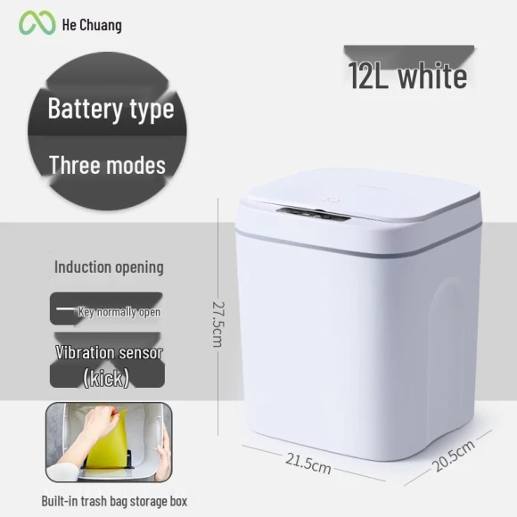 Smart Induction Waterproof Bathroom Trash Can — Waste Baskets, TrendVibeCN