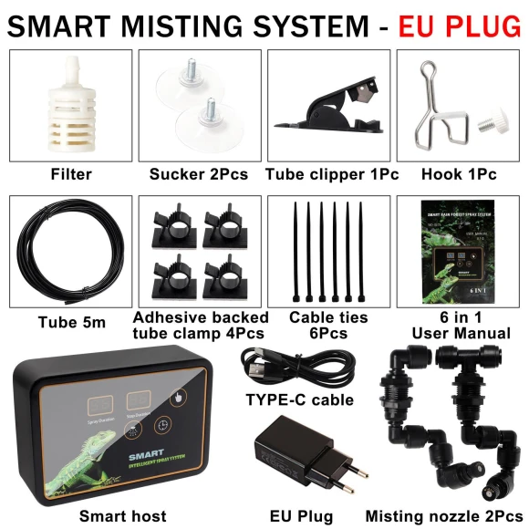 Smart Reptile Terrarium Misting System — Hygrometers, TrendVibeCN