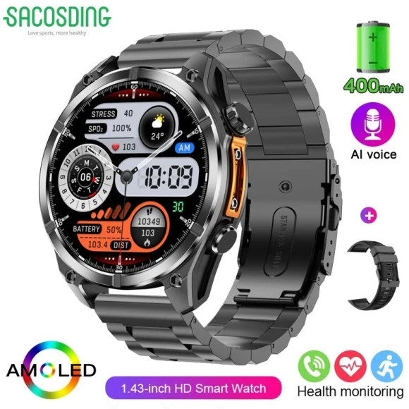 Waterproof Military Smartwatch — Smartwatches, SACOSDING