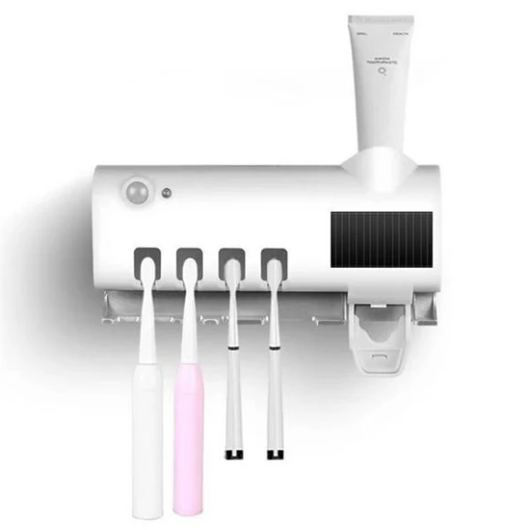 Automatic UV Light Smart Toothpaste Dispenser with Toothbrush Sterilizer — Toothpick Holders, MIJIA HOME