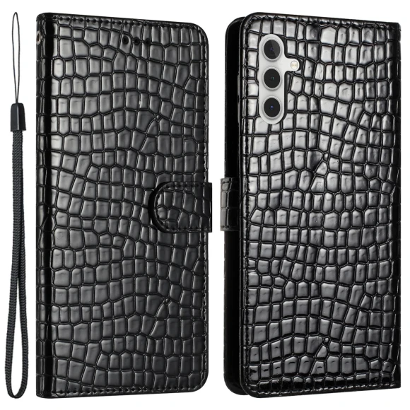 Crocodile Texture Stand Leather Cover with Hand Strap — Smartwatch Protectors, Smartwatch 2025