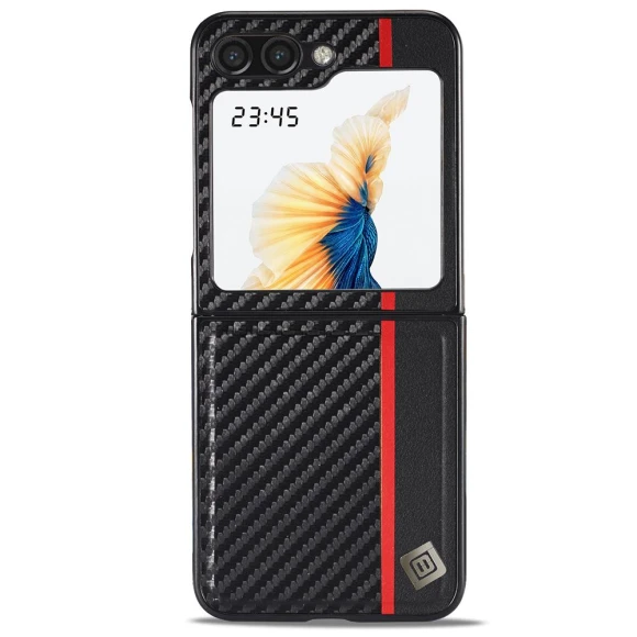 Leather+EVA Carbon Fiber Textured Phone Cover — Flip Cases, Smartwatch 2025