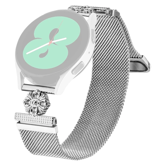 Milanese Band Flower Stainless Steel Magnetic Mesh Watch Strap — Smartwatches, Smartwatch 2025
