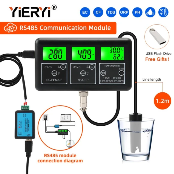 Multifunctional Water Quality Tester — Hydrometers, yieryi