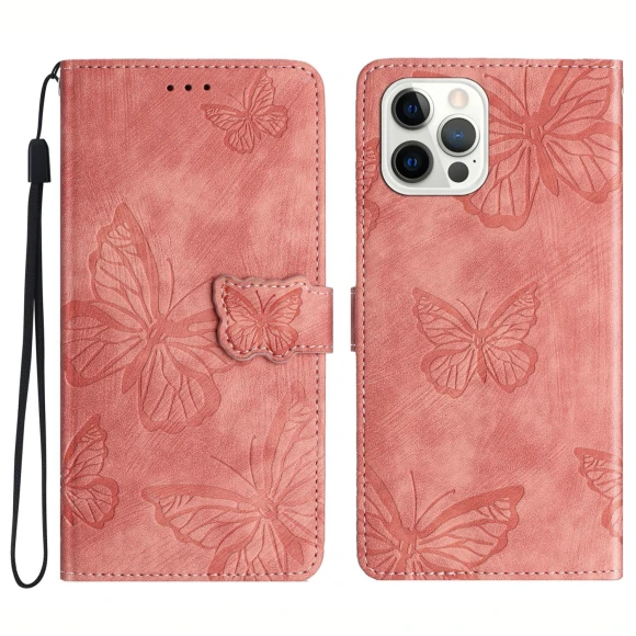 PU Leather Butterfly Imprinted Stand Wallet Case — Phone Accessories, Smartwatch 2025