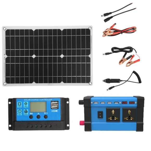 Solar Power Inverter with Smart LCD Display — Renewable Energy Converters, Happy Market