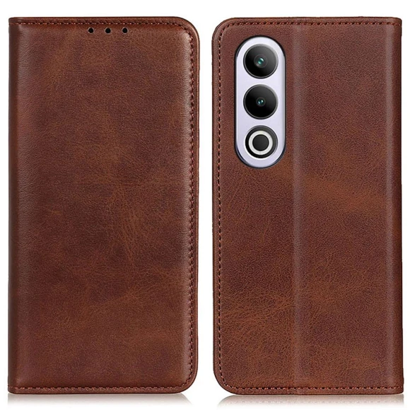 Split Leather Magnetic Adsorption Flip Phone Cover — Flip Cases, Smartwatch 2025