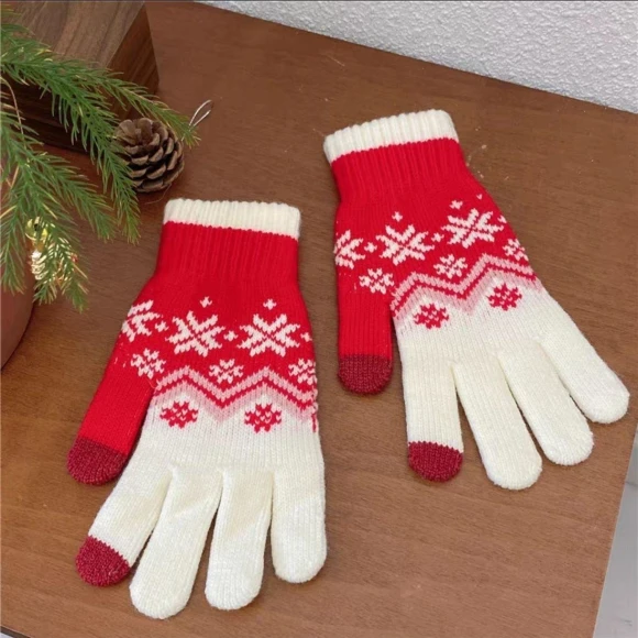 Women's Winter Knitted Cycling Gloves — , Homeware Essentials