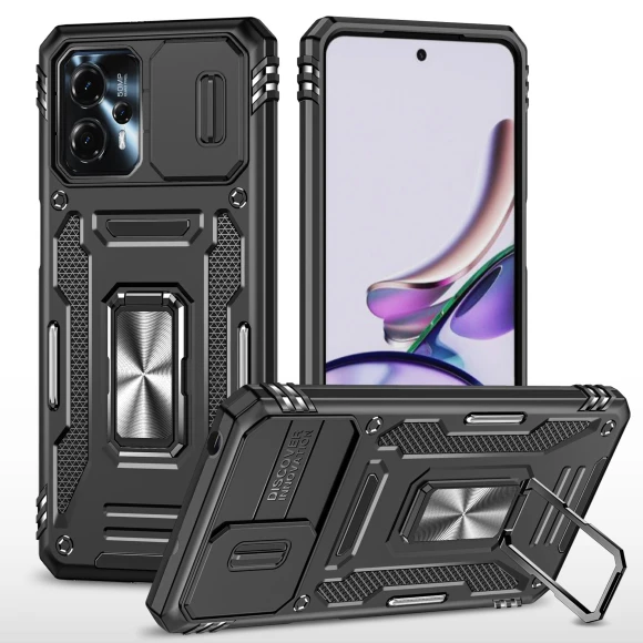 Armor Series Metal Kickstand Cover Slide Lens Lid Phone Case — Basic Cases, Smartwatch 2025