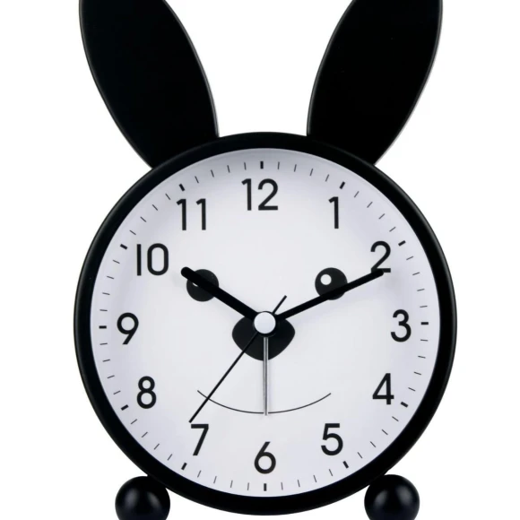 Cartoon Alarm Clock with Rabbit Ears — Clocks, Fashionable bags