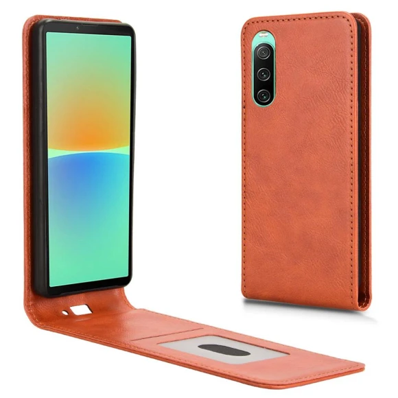 Case with Card Slot Magnetic Vertical Flip Leather Phone Cover — Flip Cases, Smartwatch 2025