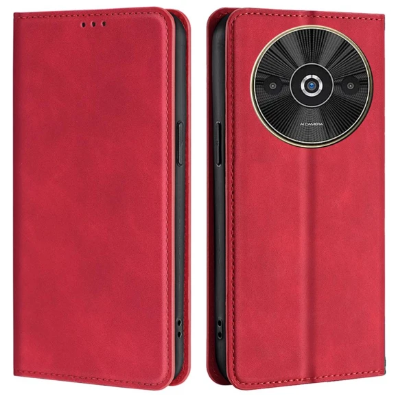 Magnetic Case Leather Skin-Touch Feeling Phone Cover with Card Holder — Phone Accessories, Smartwatch 2025