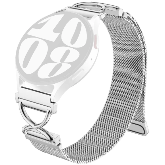 Magnetic Stainless Steel Milanese Strap with X-Shaped Connector — Bands, Smartwatch 2025