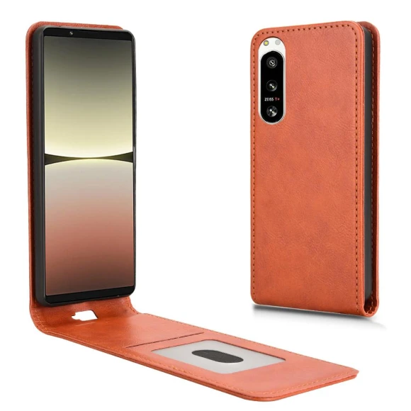 Magnetic Vertical Flip Leather Phone Case with Card Holder — Flip Cases, Smartwatch 2025