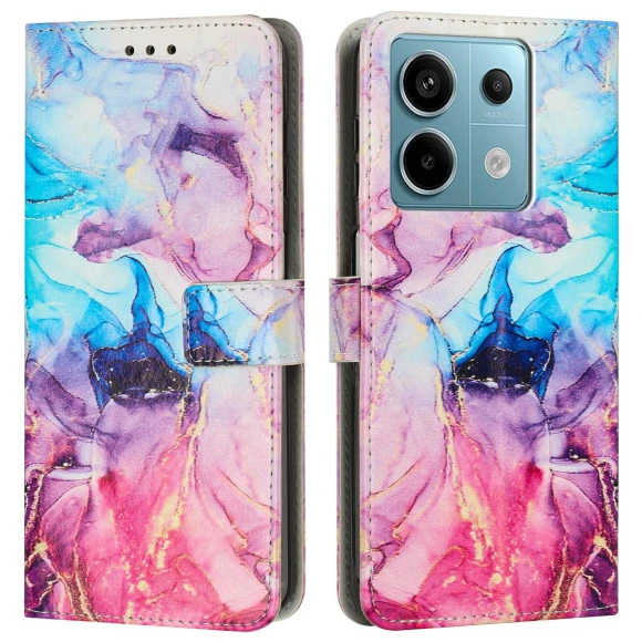 Marble Pattern Wallet Stand Case — Phone Accessories, Smartwatch 2025