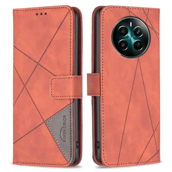 Phone Cases Wallet Stand Geometry Imprinted Leather Cover — Flip Cases, Smartwatch 2025