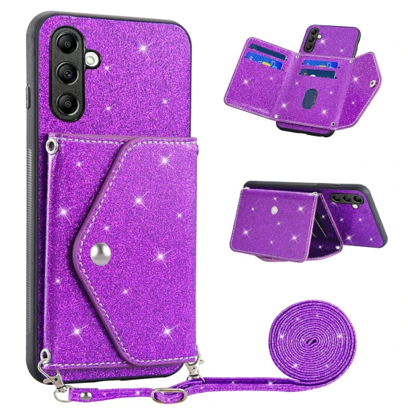 PU Leather+TPU Phone Cover with Kickstand and Card Holder — Phone Accessories, Smartwatch 2025